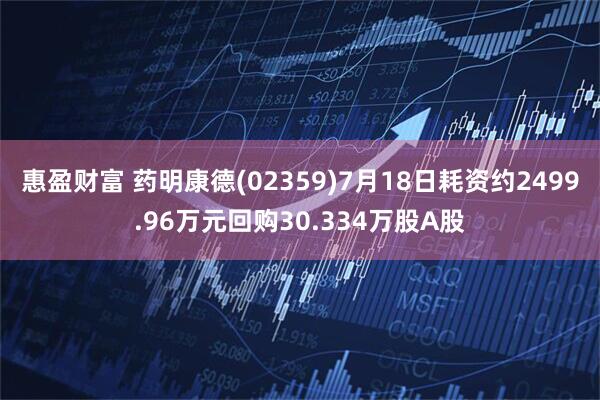 惠盈财富 药明康德(02359)7月18日耗资约2499.96万元回购30.334万股A股