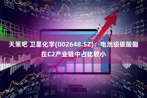 天策吧 卫星化学(002648.SZ)：电池级碳酸酯在C2产业链中占比较小